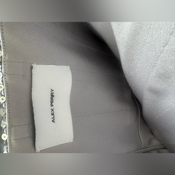 Sequin Curved Strapless Sheath Dress - Picture 11 of 13